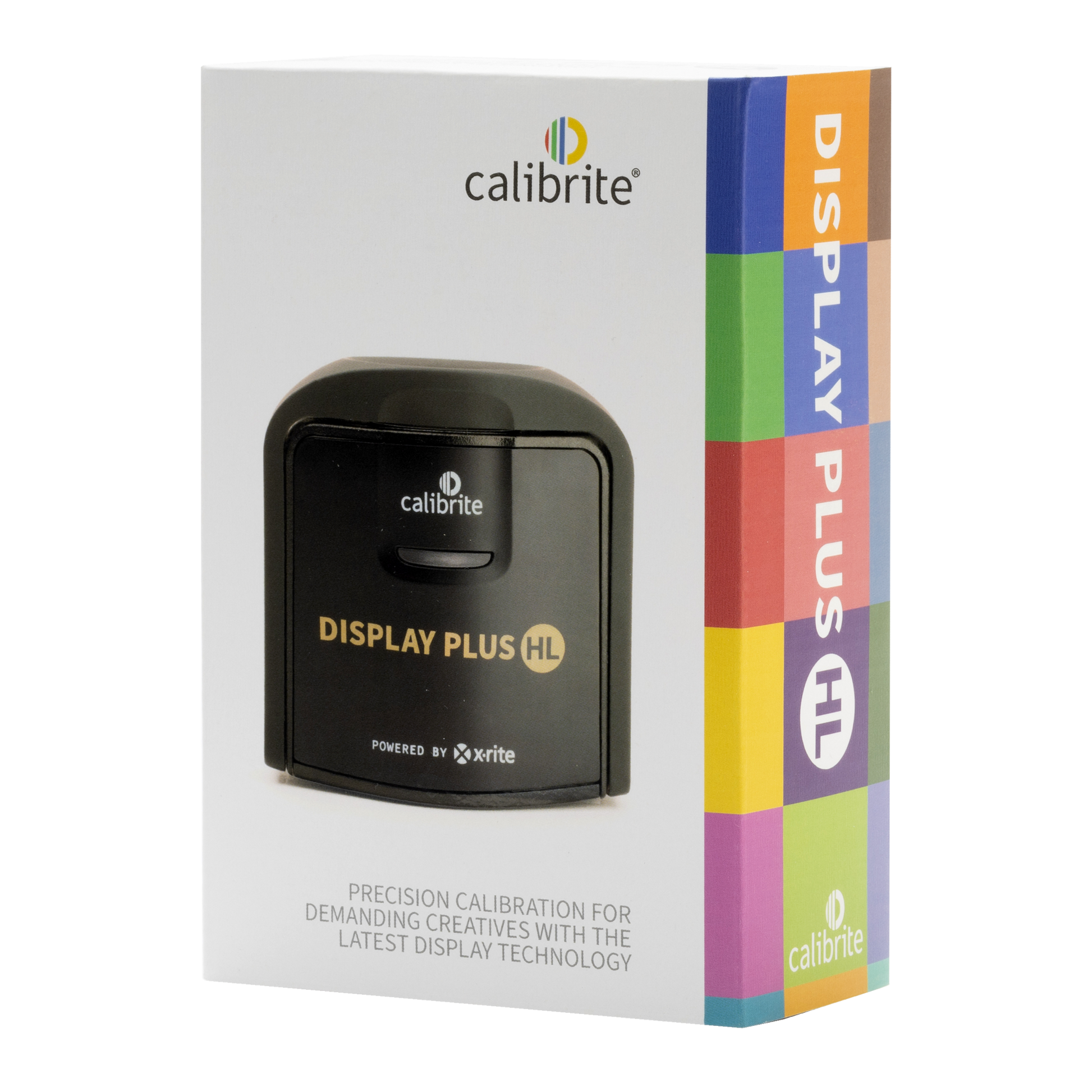 Calibrite Display Plus HL packaging on a white background