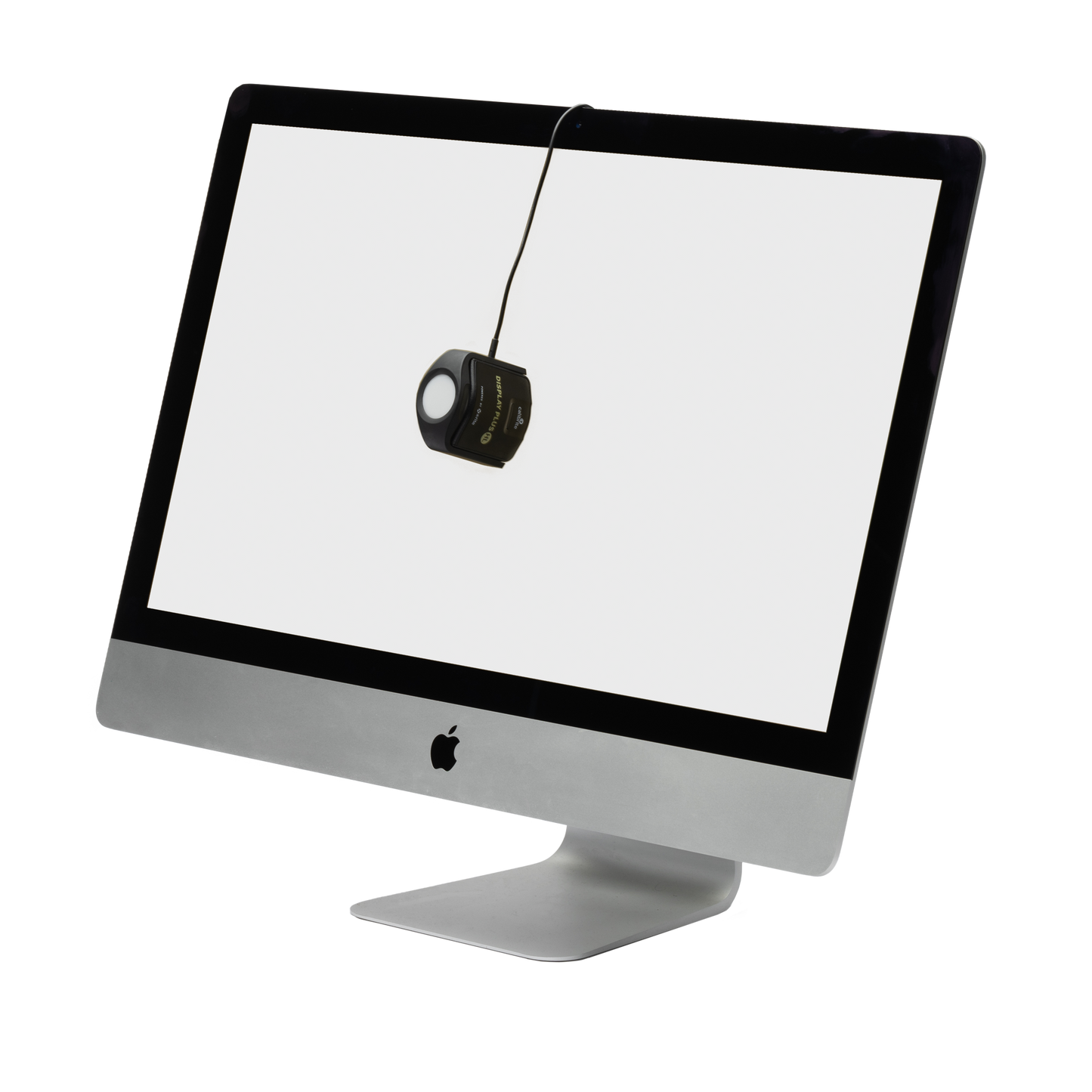 Calibrite Display Plus HL measuring uniformity on a large desktop display.