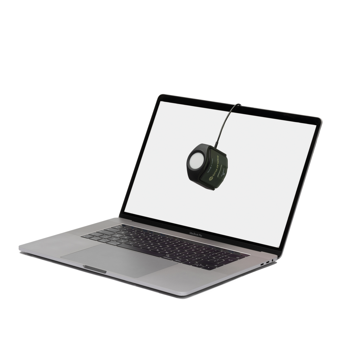 Calibrite Display Plus HL measuring uniformity on a macbook display.