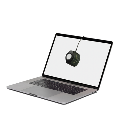 Calibrite Display Plus HL measuring uniformity on a macbook display.