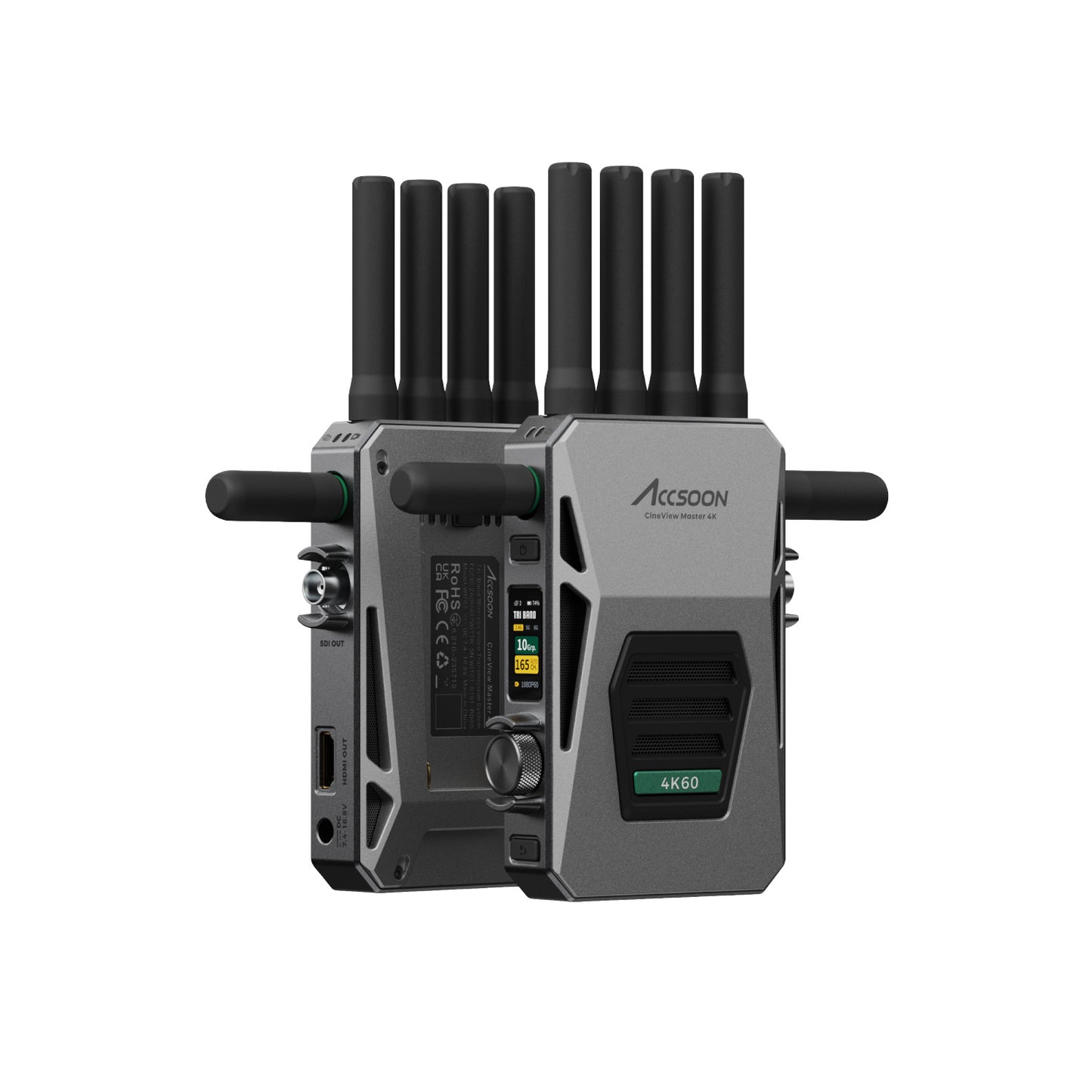 Director monitoring a live 4K video feed on an iPad using the CineView Master 4K.