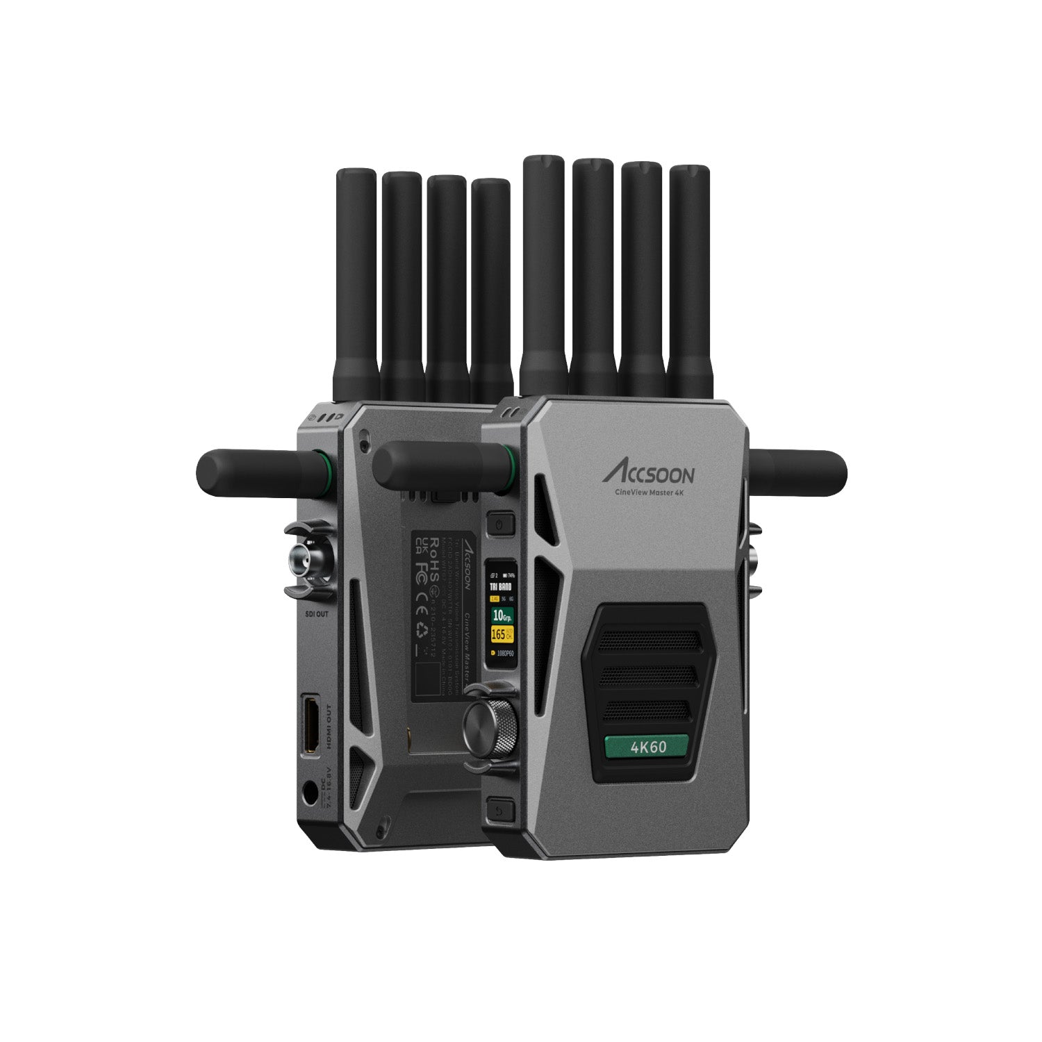 Director monitoring a live 4K video feed on an iPad using the CineView Master 4K.