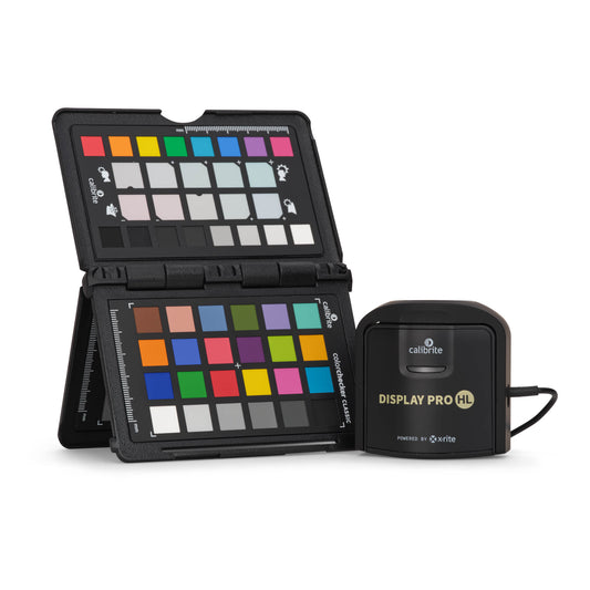 Calibrite Display Pro HL colorimeter measuring high-luminance display (up to 3000 nits)