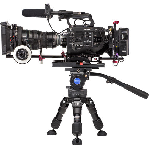 Benro 100mm Hi-Hat with 220 lb capacity and adjustable 3”–11” height for versatile shooting.
