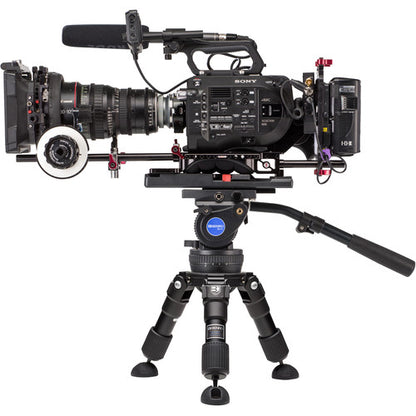 Benro 100mm Hi-Hat with 220 lb capacity and adjustable 3”–11” height for versatile shooting.