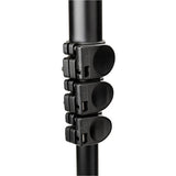 Benro S2 Pro Fluid Head with Monopod – A close-up of the S2 Pro flat base fluid video head, highlighting its 3/8"-16 thread, compatible with sliders and jibs