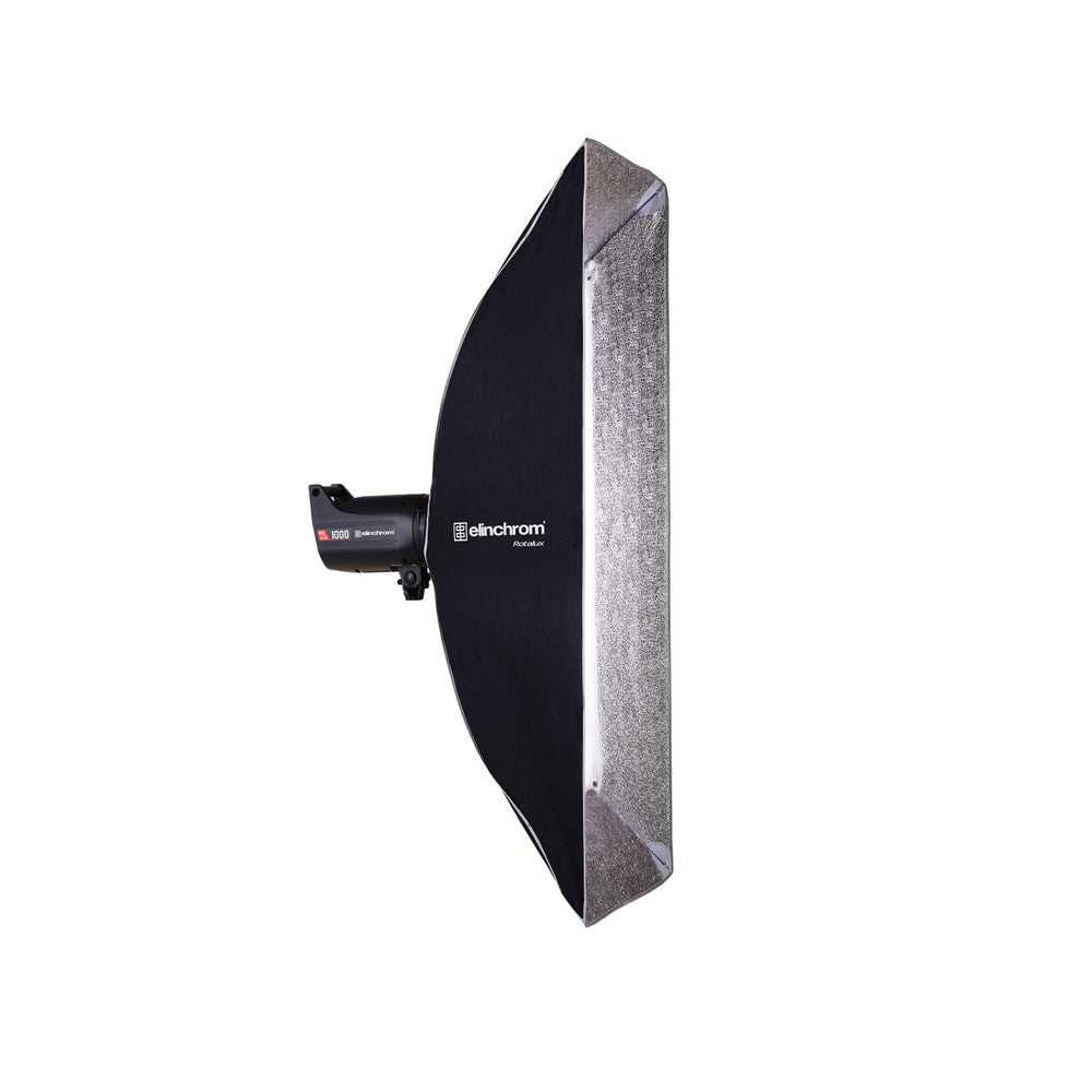 Elinchrom Rotalux Strip Softbox 50x130cm (20x51in) with silver interior for professional studio lighting.
