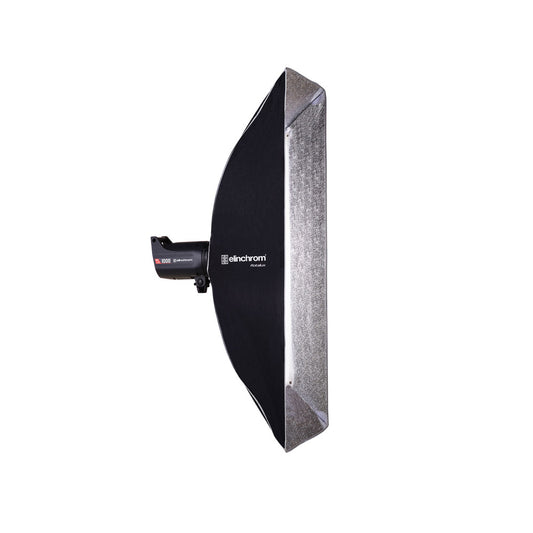 Elinchrom Rotalux Strip Softbox 50x130cm (20x51in) with silver interior for professional studio lighting.