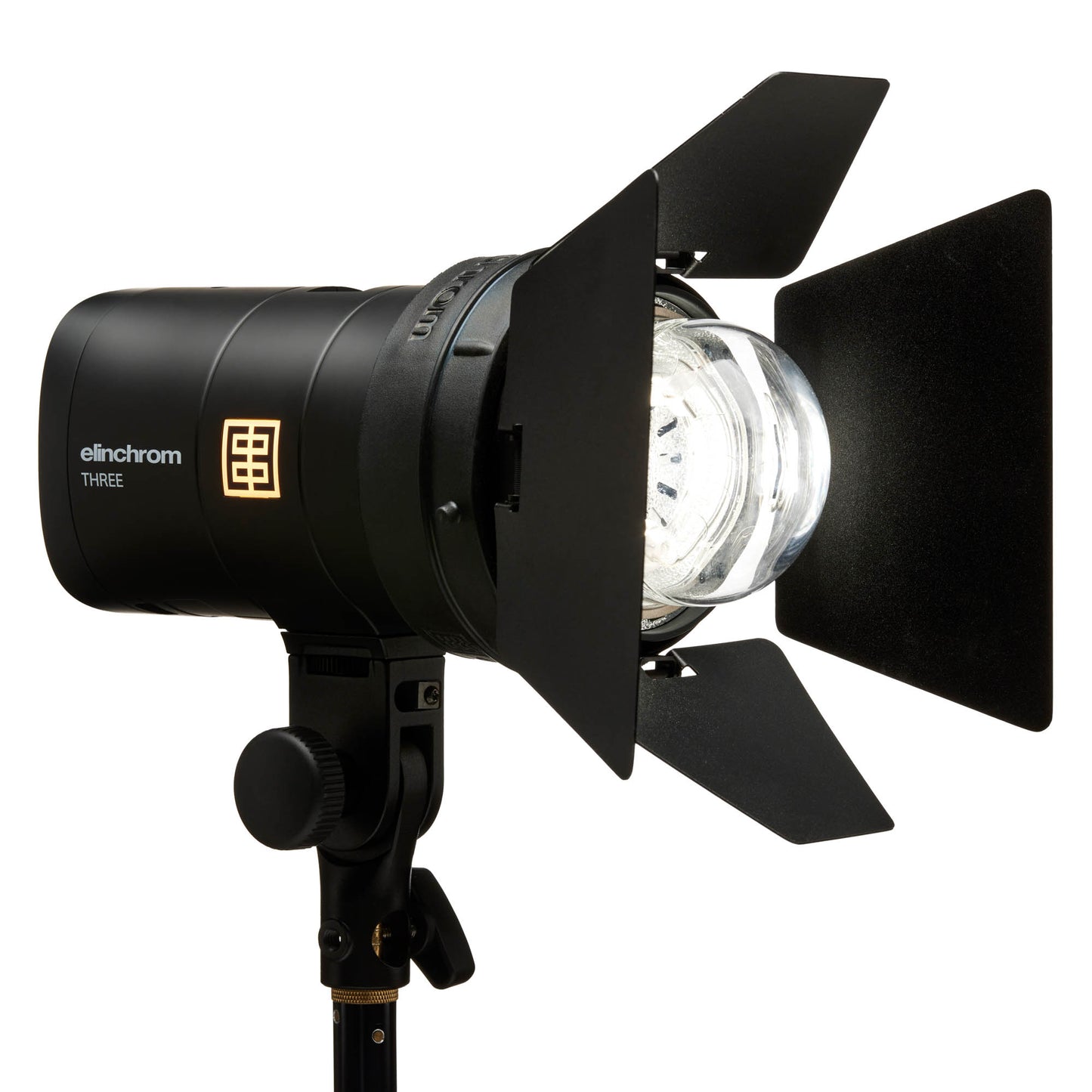Elinchrom THREE used in a dark studio for dramatic lighting effects