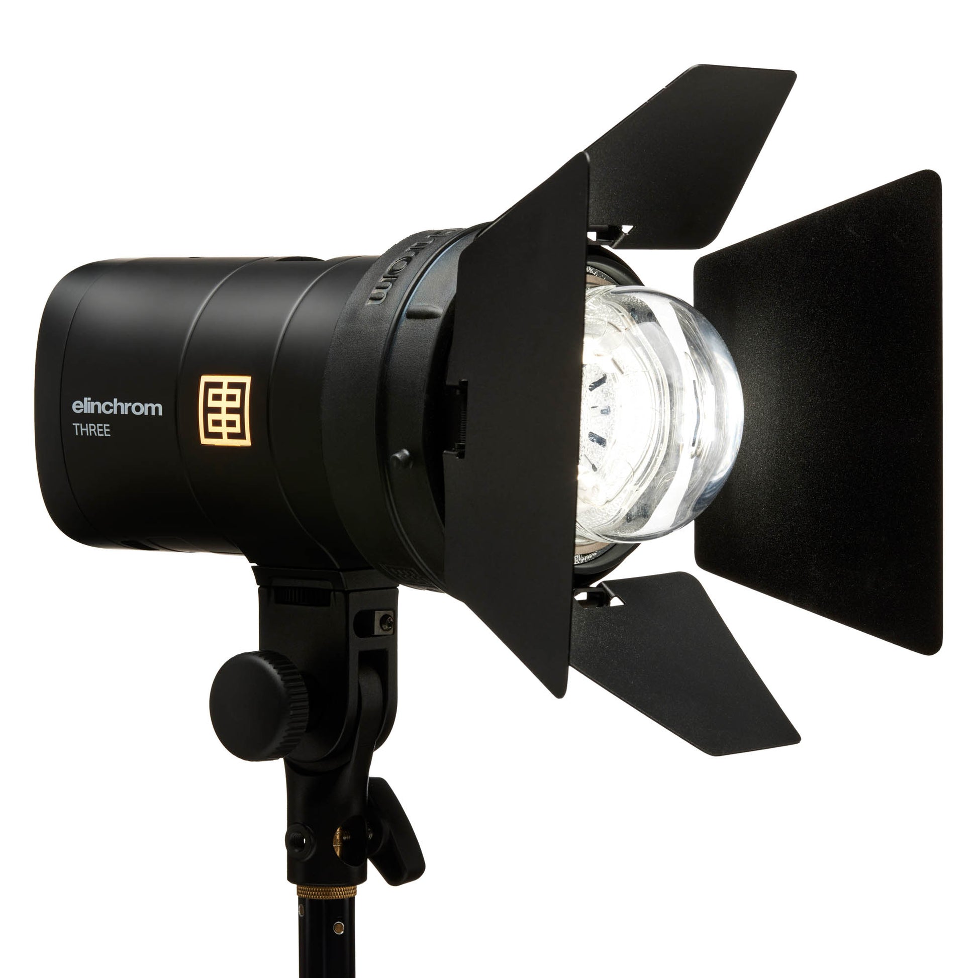 Elinchrom THREE used in a dark studio for dramatic lighting effects
