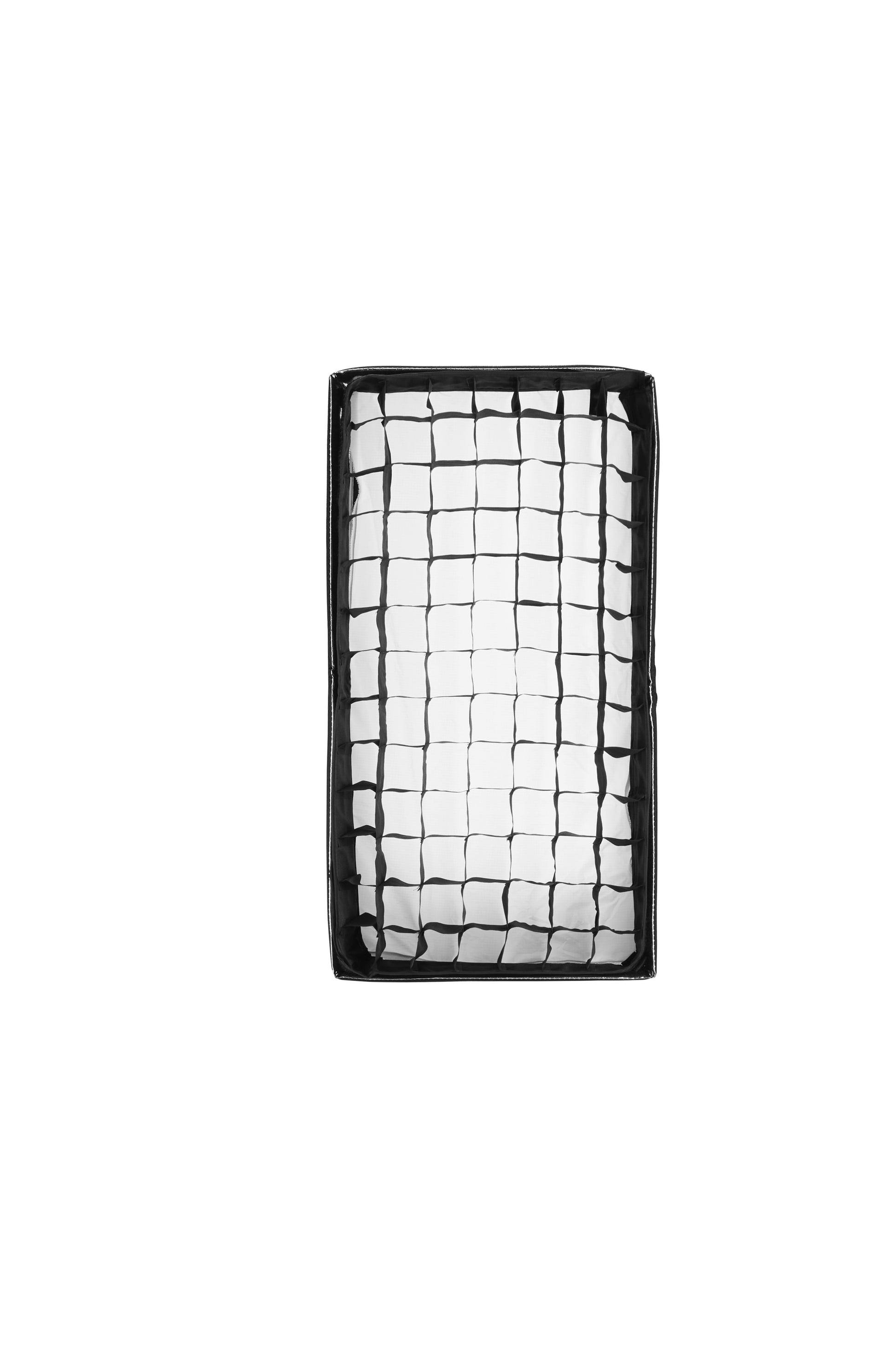 The compact Godox FL100R controller box, showing its power input and DMX ports.