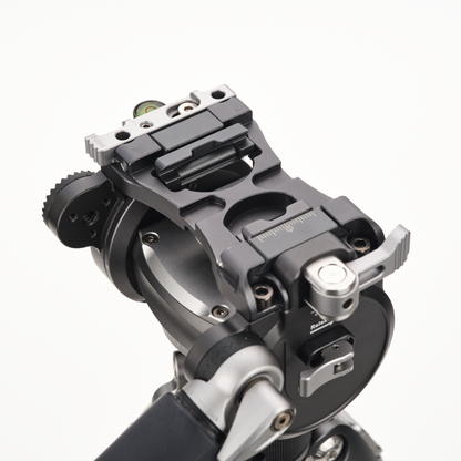 Benro FS36PRO demonstrating 90-degree forward and back tilt range for filmmaking.