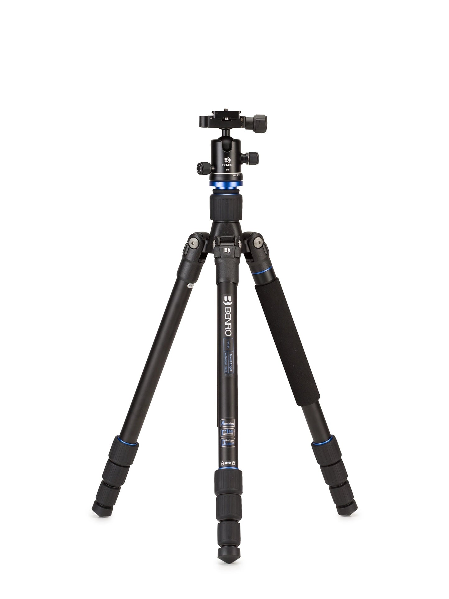 Travel Angel FTA18AB0 aluminum travel tripod kit with triple action ballhead