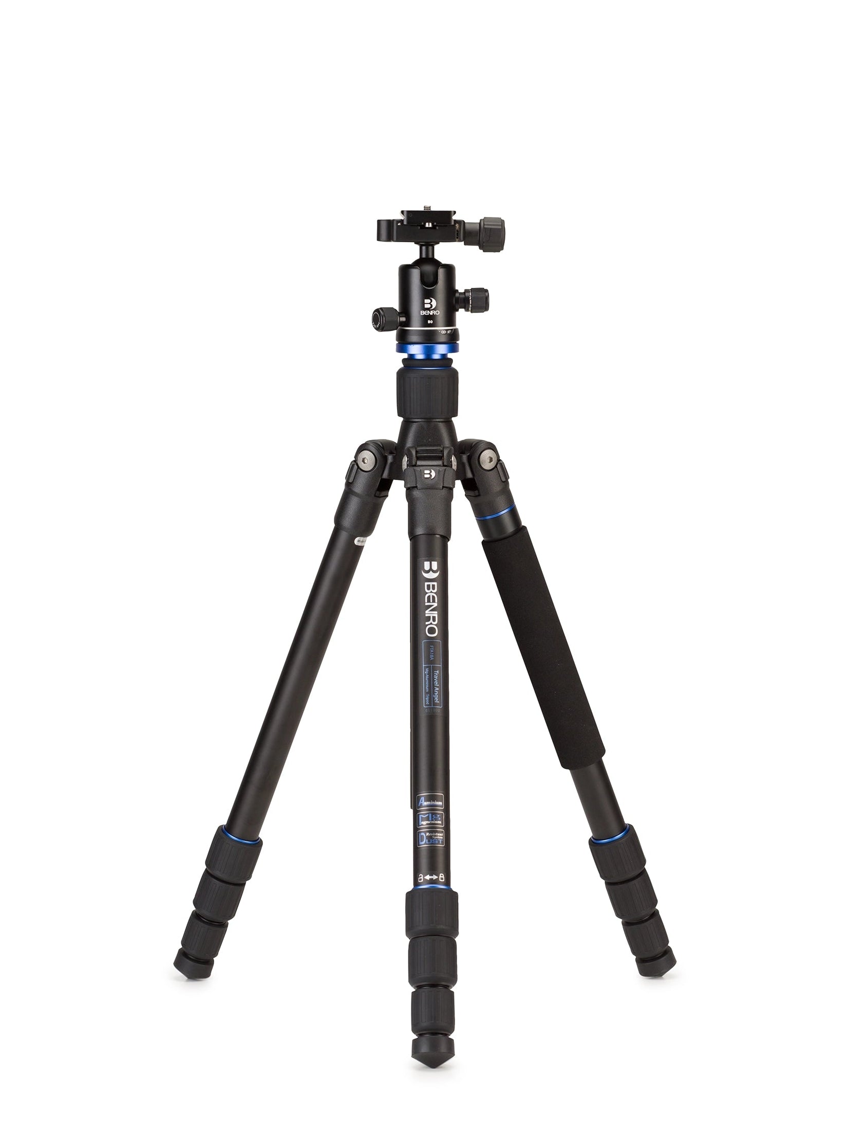 Travel Angel FTA18AB0 aluminum travel tripod kit with triple action ballhead