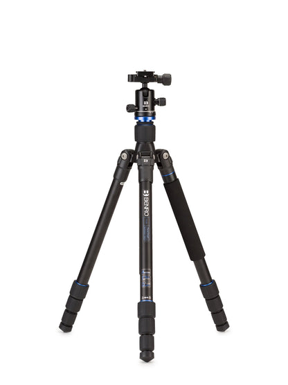 Travel Angel FTA18AB0 aluminum travel tripod kit with triple action ballhead