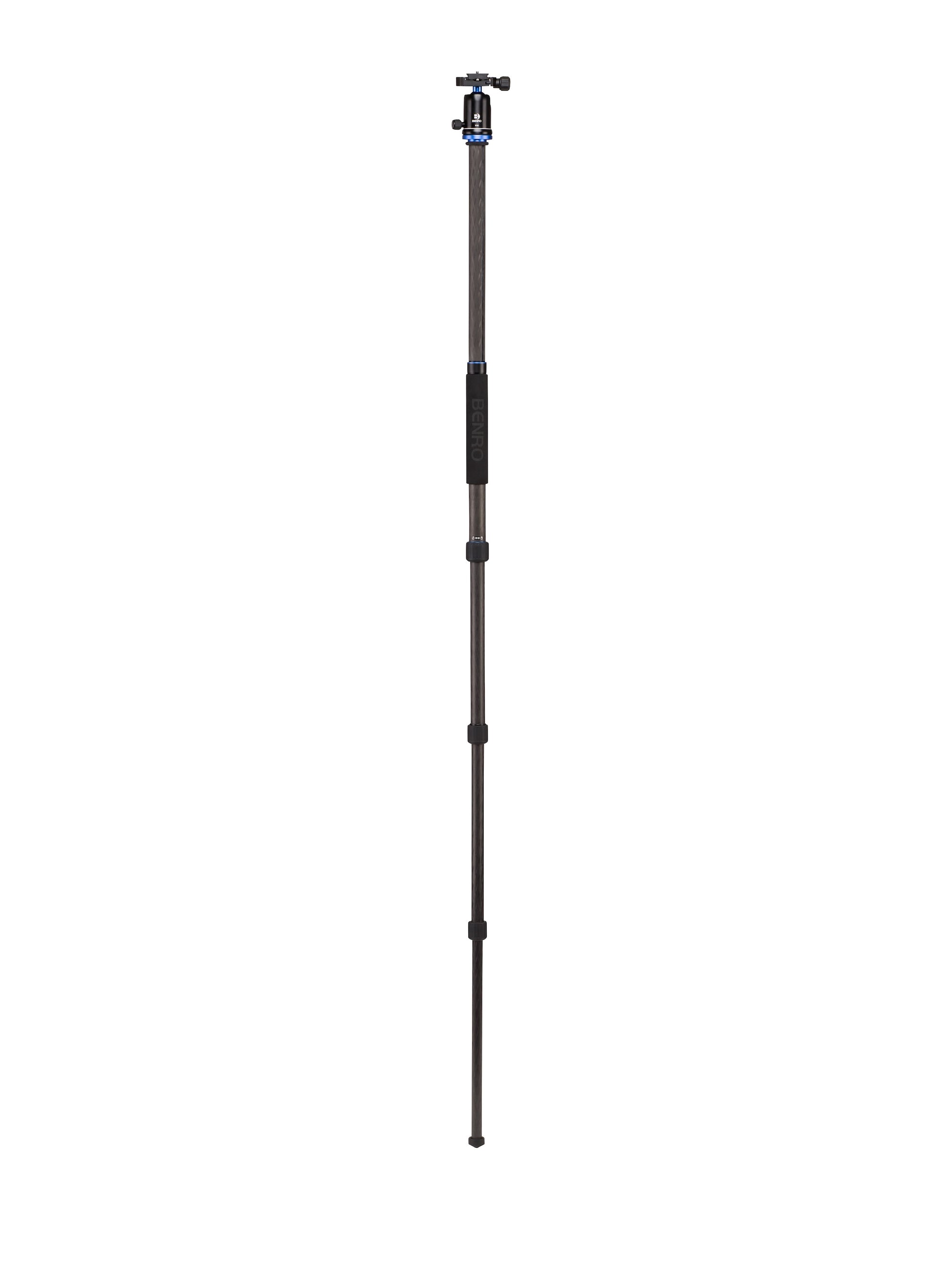One tripod leg detached and converted into a standalone monopod.