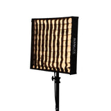 Softbox, grid/louver, and carrying case included