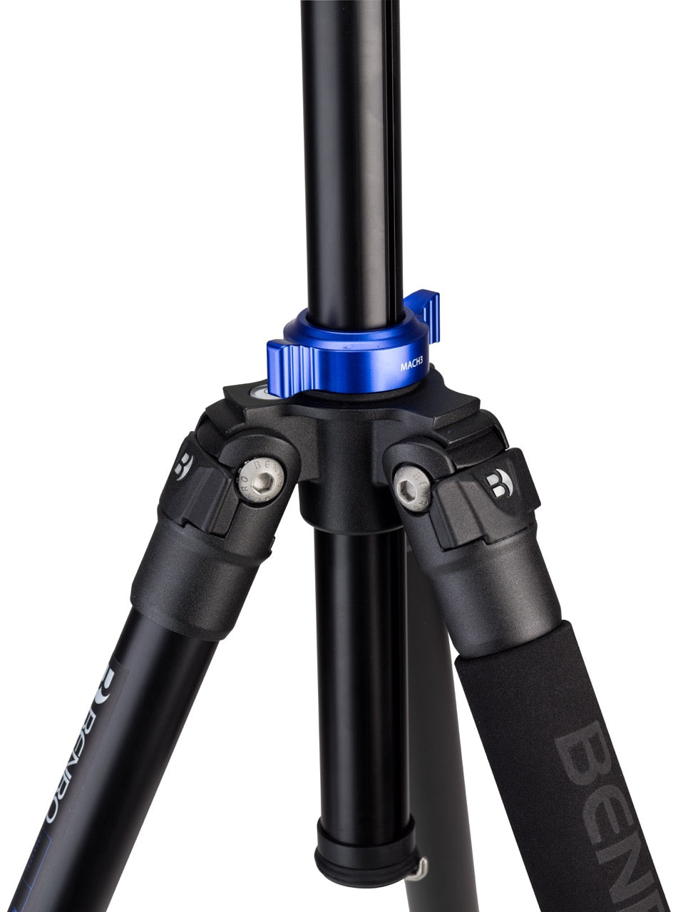 Benro TMA37AL aluminum tripod legs with weather-resistant twist locks.
