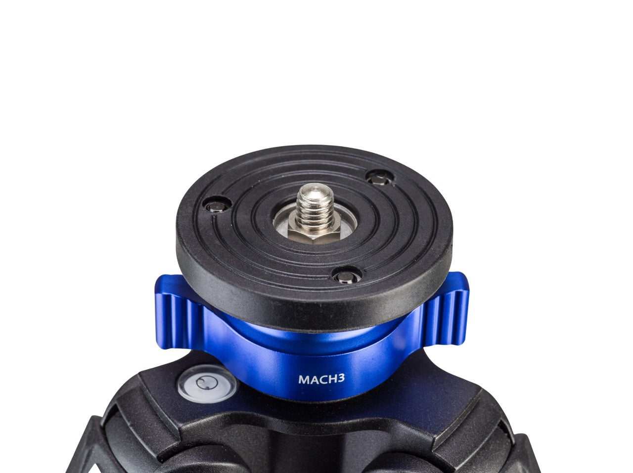 Camera tripod head with 'MACH3' branding.