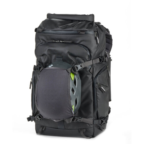 Compact yet spacious camera backpack with up to 37L of adjustable storage.
