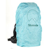 Top view of the Shimoda Designs Action X50 V2 Starter Kit backpack, displaying expandable roll-top access