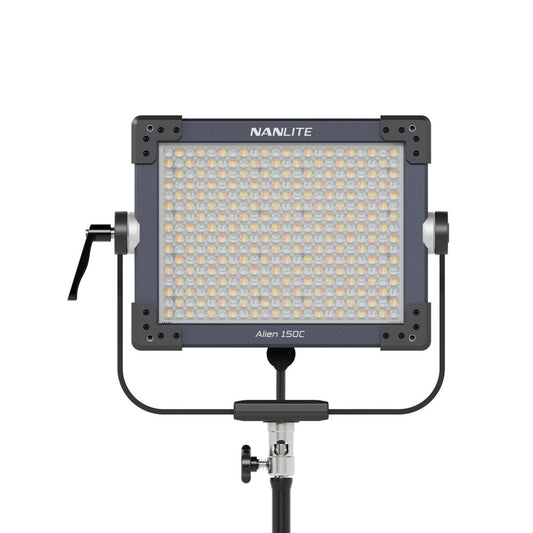 Nanlite Alien 150C Mounted on Stand with Wireless Remote Control