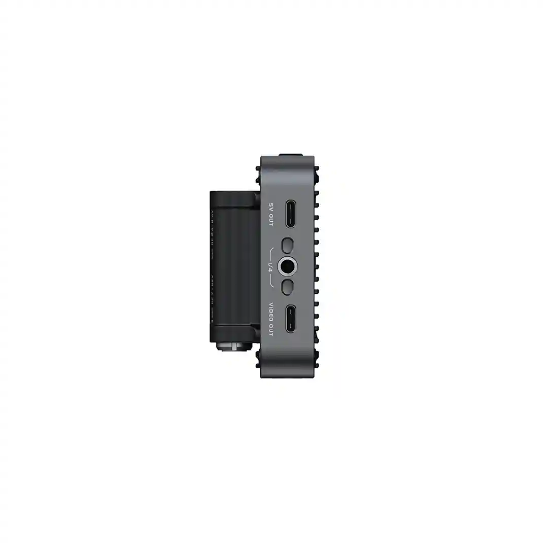 Accsoon SeeMo Pro rear view with Sony NP-F battery plate
