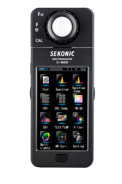 Sekonic C-800-U Spectrometer – Side View with Buttons & Controls