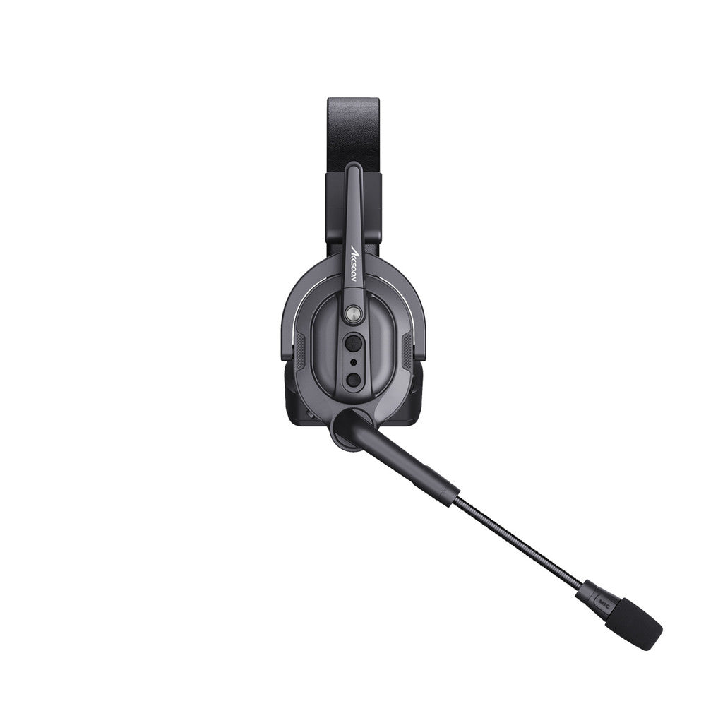 Dual-Mic Noise Canceling Headset – Rechargeable 2320mAh Battery & 1300ft Wireless Range