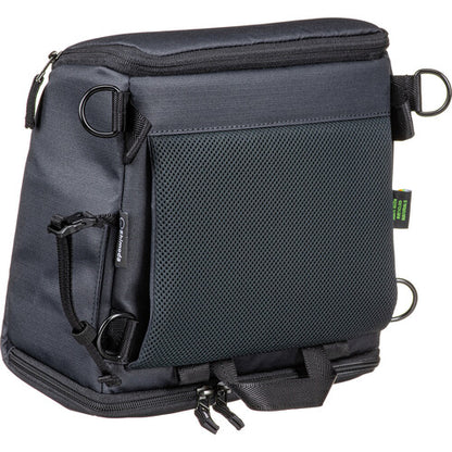 Close-up of the durable nylon exterior and water-resistant zipper on the Shimoda Designs Top Loader.