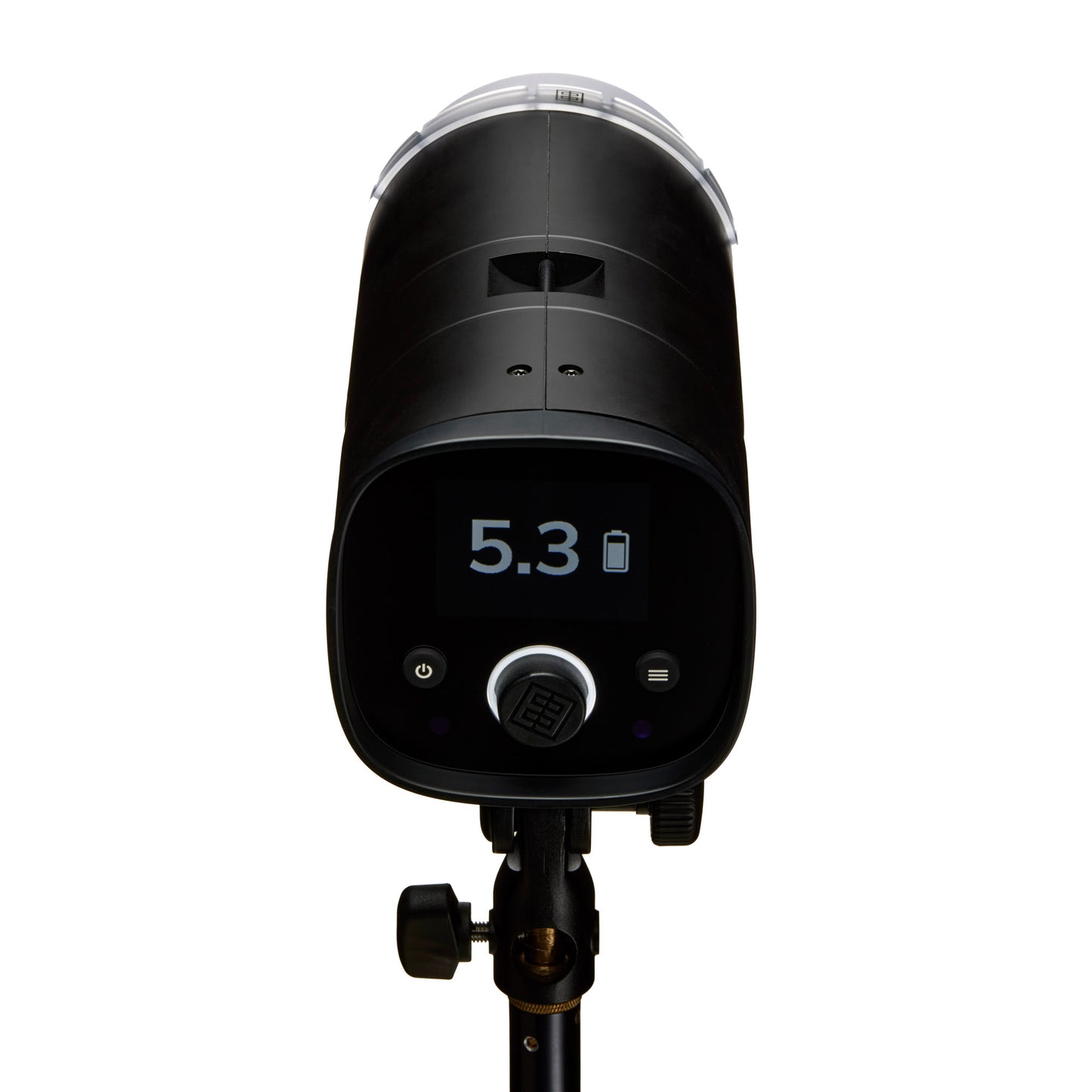 Side-by-side size comparison of Elinchrom THREE vs traditional strobes