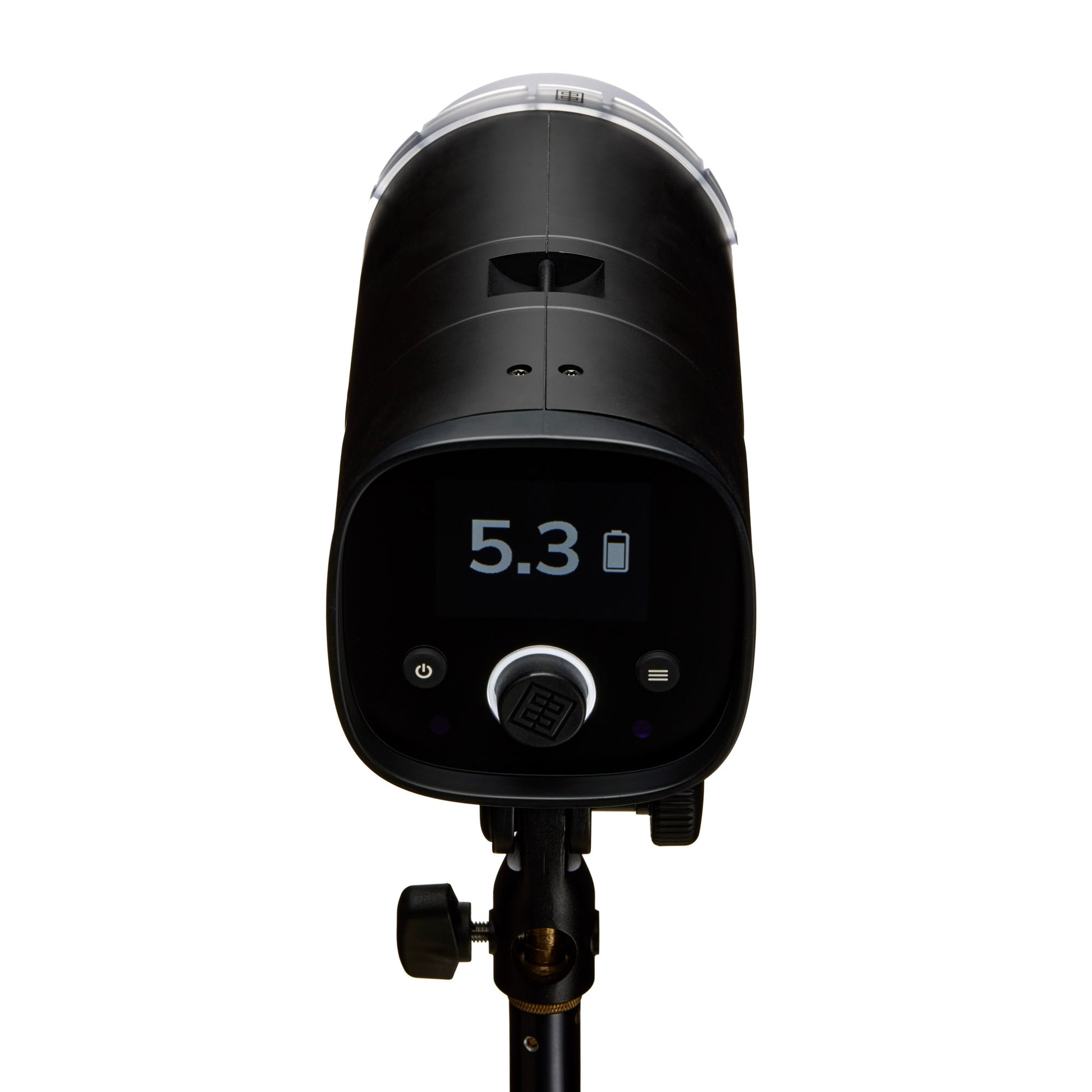 Side-by-side size comparison of Elinchrom THREE vs traditional strobes
