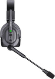 Left/right adjustable microphone with flip-up mute