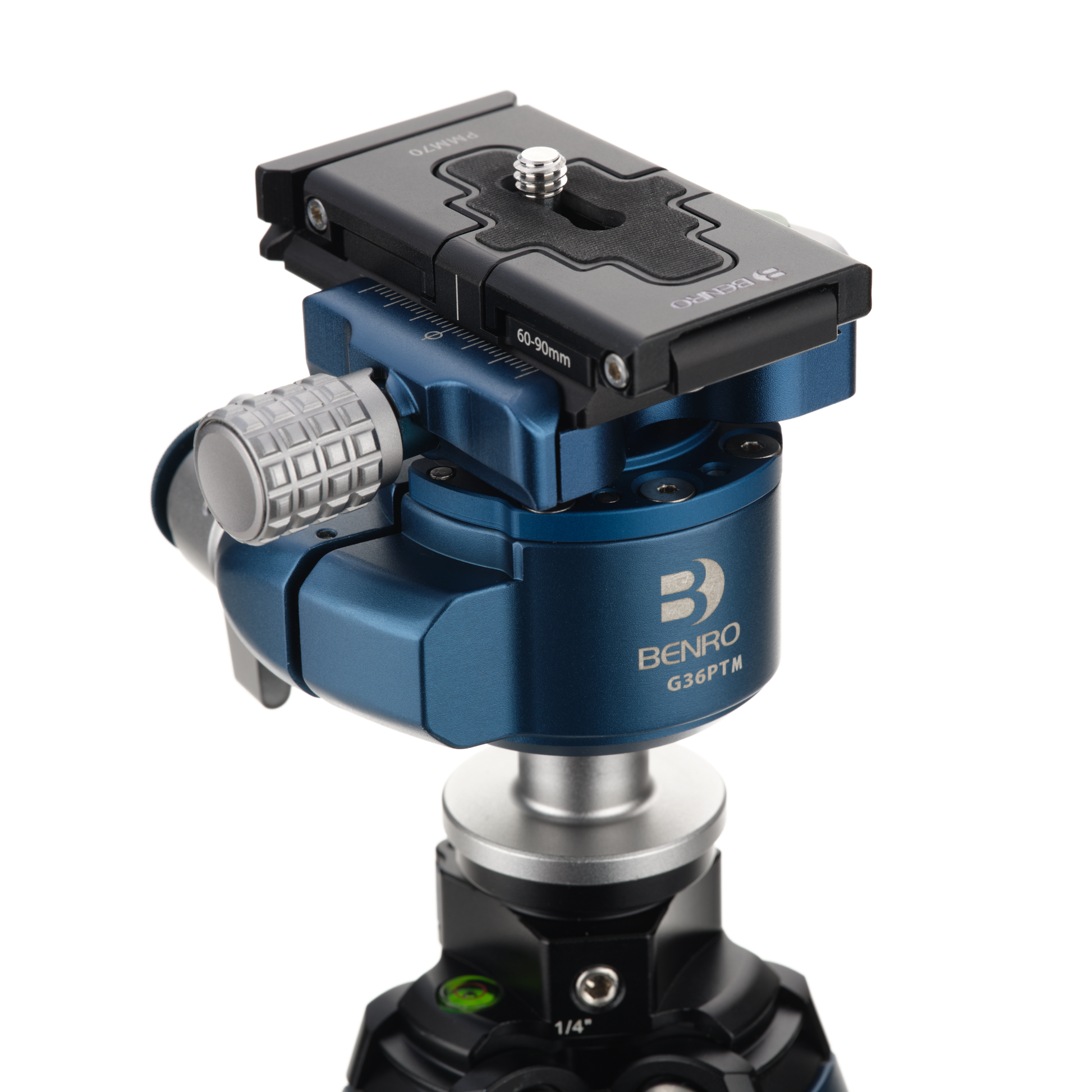 Benro Blackbird tripod with a smartphone attached via the PMM70 mobile phone adapter Arca plate.