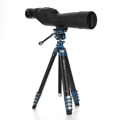 Bottom of the tripod center column showing the weight hook and hidden Allen key tool for field adjustments.