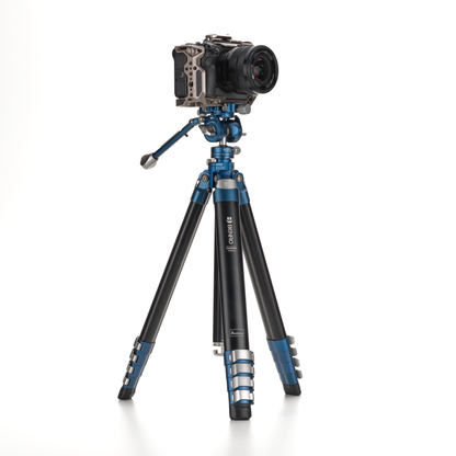 Camera on a tripod 