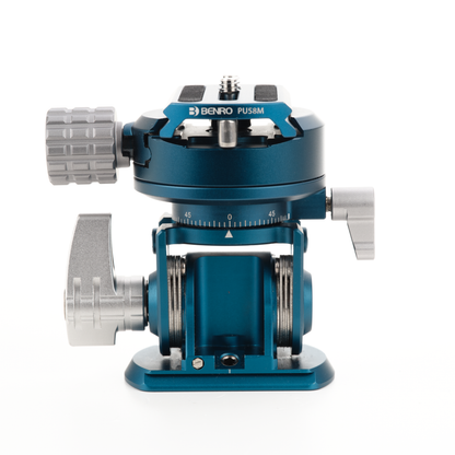 Side view of the Benro TH62 highlighting the CNC-machined aluminum construction and tilt locking knob.