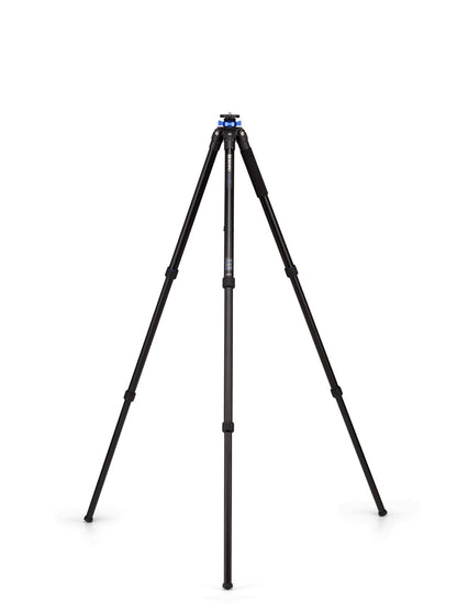 Full view of the 70.5 inch maximum height of the Benro TMA37AL tripod.