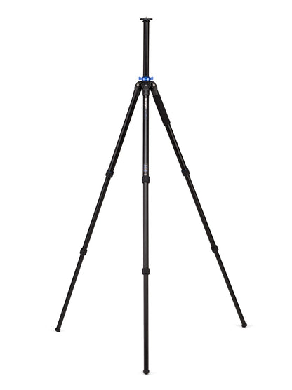 Benro TMA37AL Mach3 Long Series 3 aluminum tripod standing at full extension.