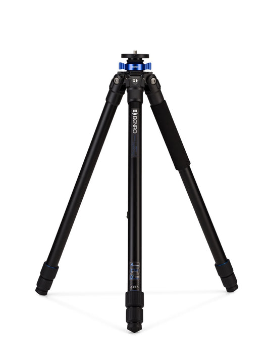 Benro TMA37AL tripod at minimum height of 16.1 inches using the short column.
