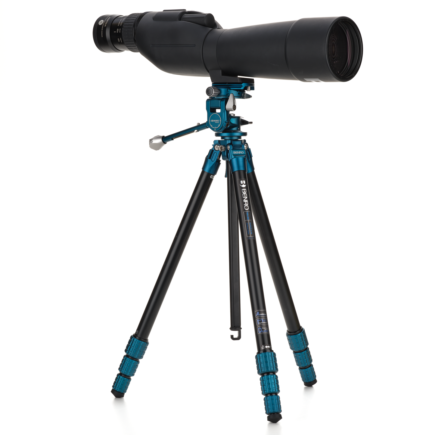 Telescope on the slim tripod