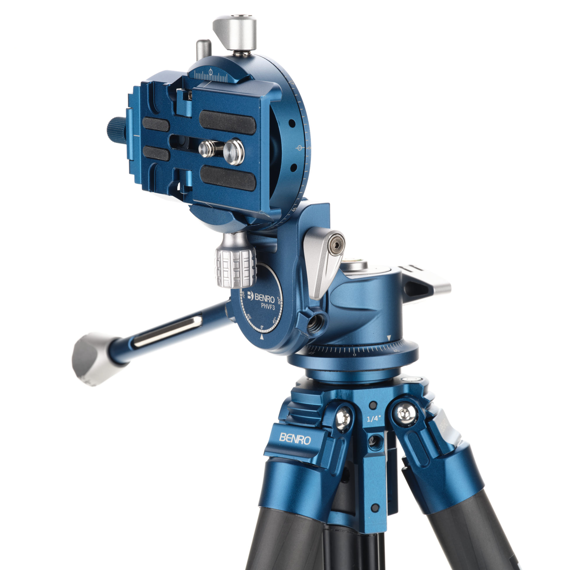 Travel-friendly carbon fiber tripod with 13.2lb payload capacity.