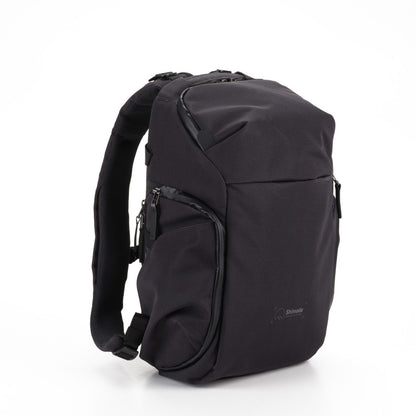 Shimoda Urban Explore Backpack in use, perfect for DSLR and mirrorless camera storage.