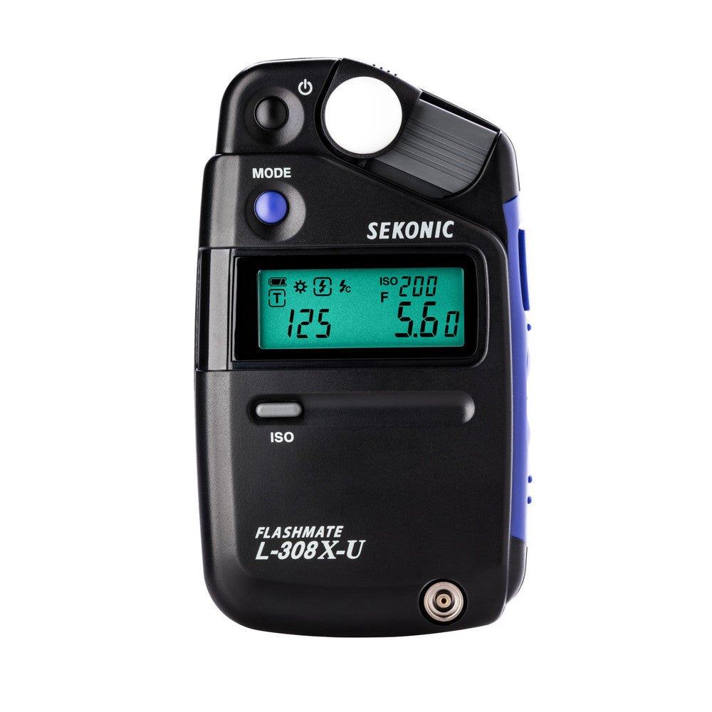 Professional light meter with incident and reflected light measurement (40° angle)