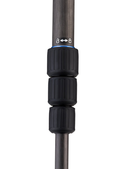 Benro carbon fiber tripod with twisted legs