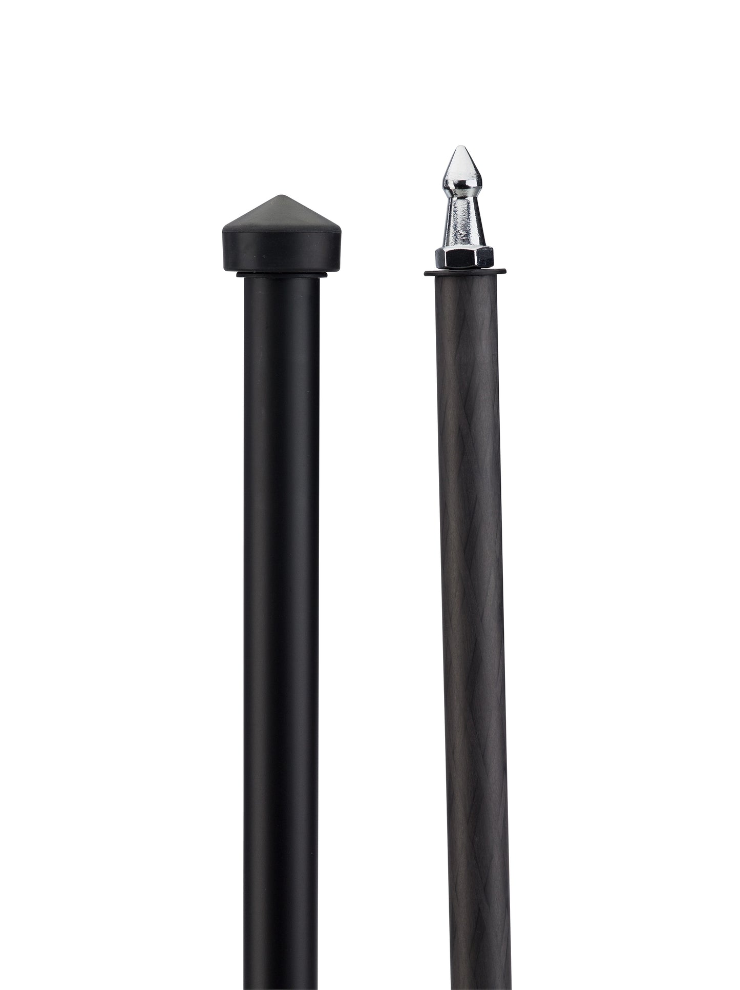 Rubber feet and spike foot mount detail on FTA18CV0 carbon fiber tripod