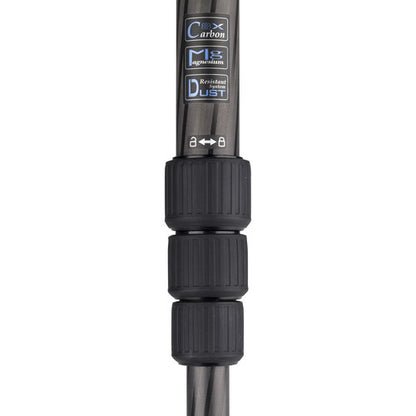Benro C3883 Reverse-Folding Carbon Fiber Travel Tripod with S6Pro Fluid Video Head - Demo