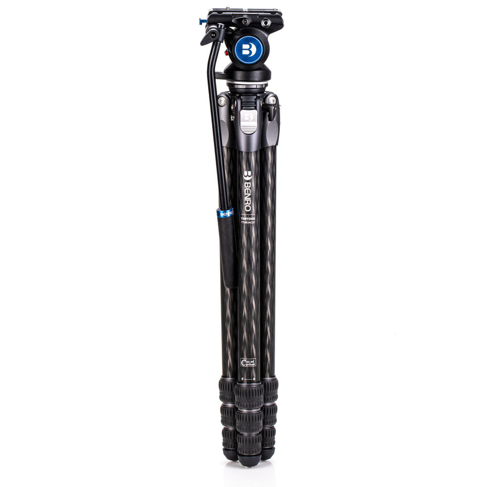 Benro Tortoise Columnless with Leveling Base #3 Carbon Fiber TTOR34CLV+S4PRO, 4 sections