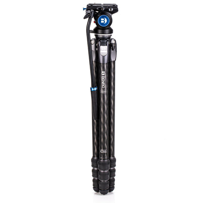 Benro Tortoise Columnless with Leveling Base #3 Carbon Fiber TTOR34CLV+S4PRO, 4 sections