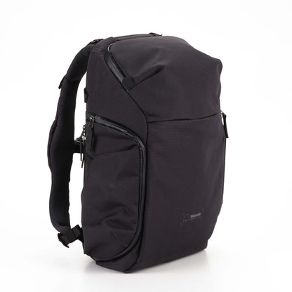 Urban Explore 25L Camera Backpack - Black Recycled Cordura, side-access design